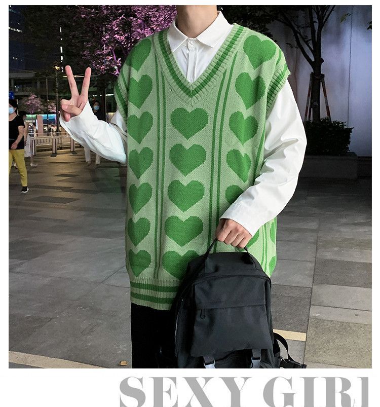 Acrius - Sweatervest met hartpatroon