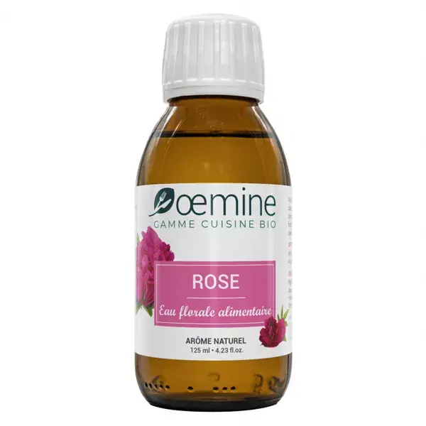 Água Floral de Rosas Orgânica Oemine de Grau Alimentício 125ml