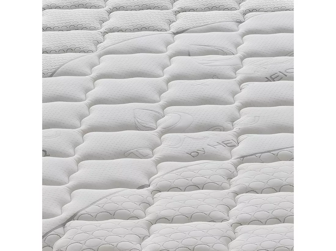 Matelas à ressorts ensachés et à mémoire de forme - 9 zones différenciées - déhoussable - hauteur 25 cm 80x200 cm