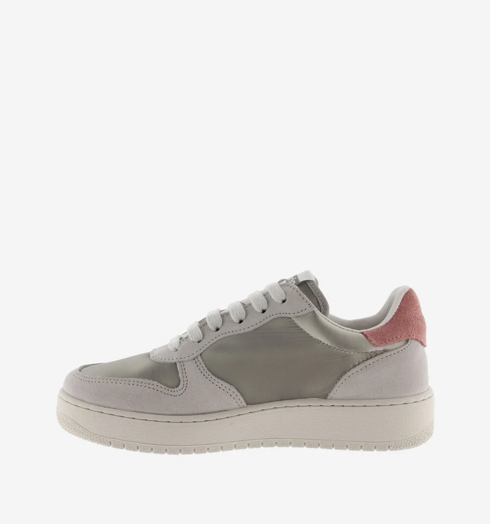 MADRID NYLON MÉTAL Zapatillas mujer de nailon V retro PLATA