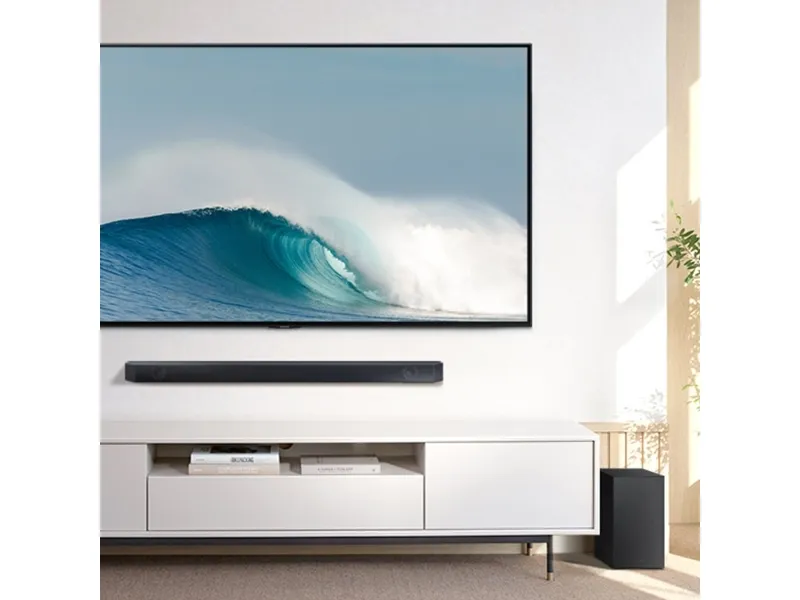 Samsung HW-Q600C - Q-Series - lydbarsystem - til hjemmebiograf - 3.1.2-kanal - trådløs - Bluetooth - 360 Watt (Total) - sort