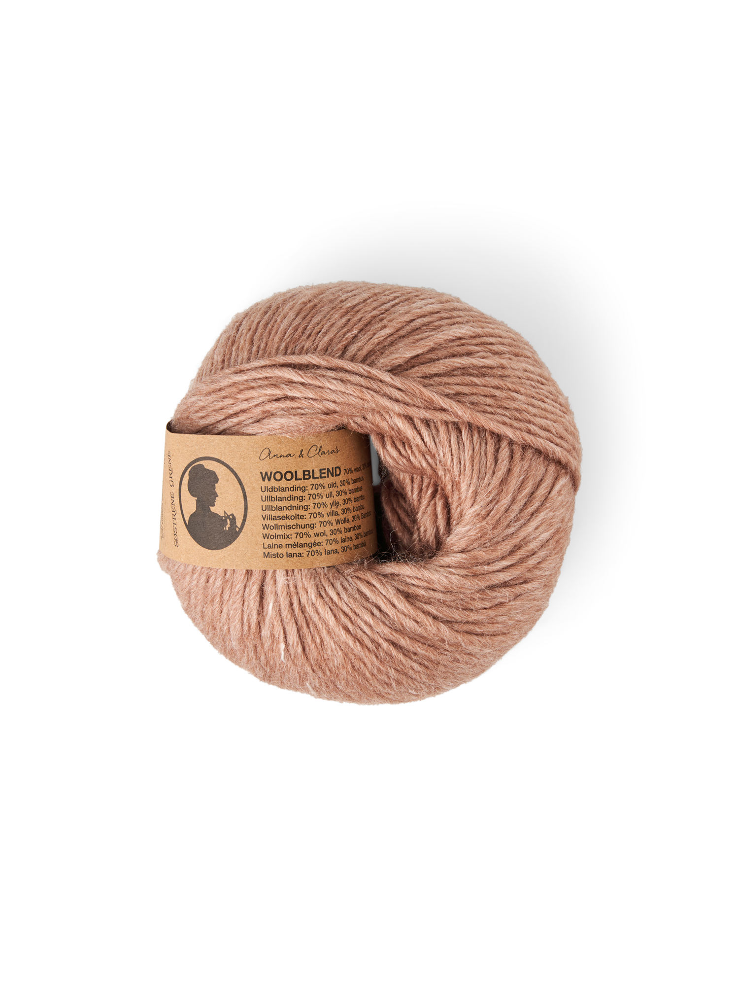 Uldgarn med bambus | Uld/viskose. 50 g = 125 m. | Camel