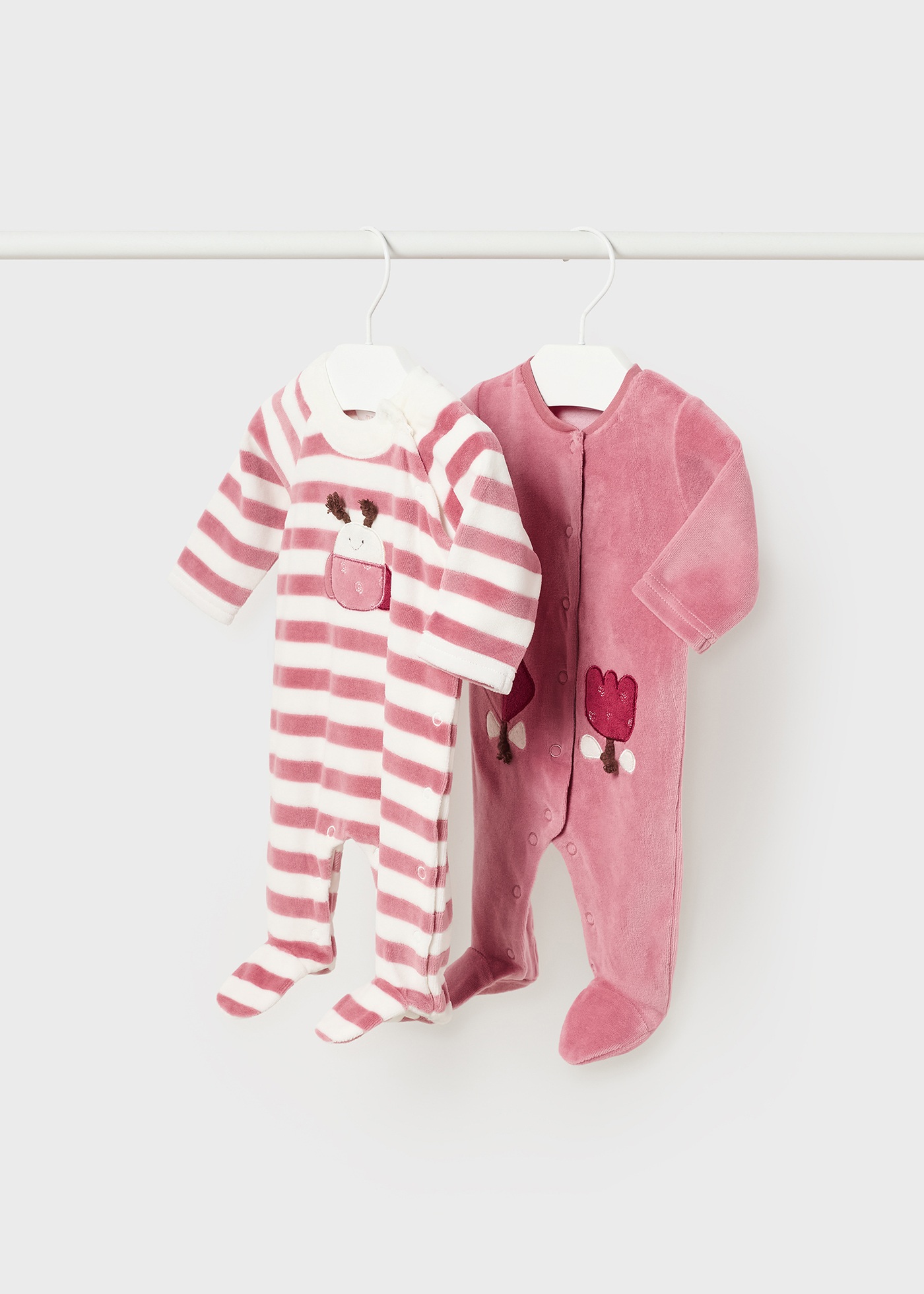 Conjunto de 2 pijamas de lã polar Better Cotton para recém-nascidos