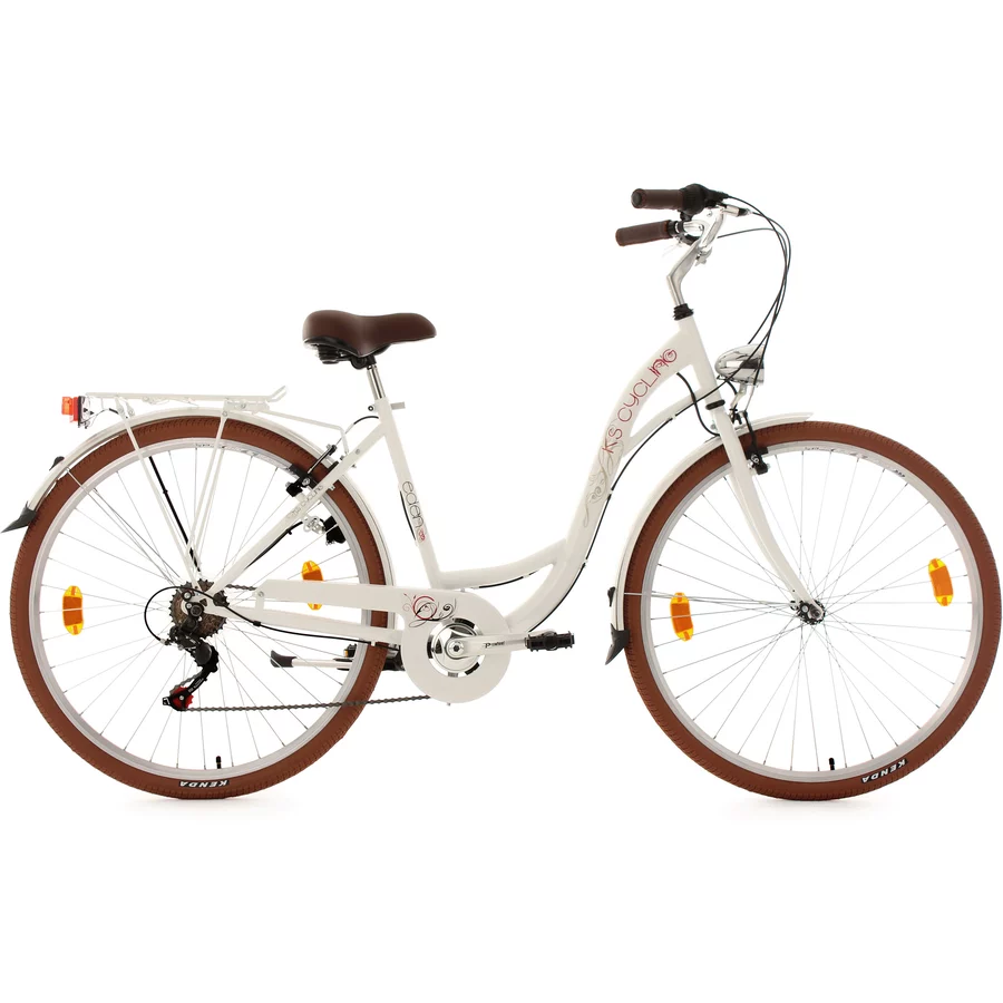 KS Cycling Cityfahrrad 6 Gänge Damenfahrrad Eden 28 Zoll Weiß