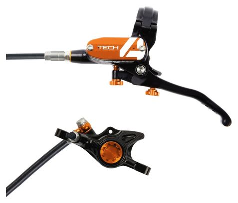 Frein Arrière Hope Tech4 X2 Noir / Orange Durite Standard