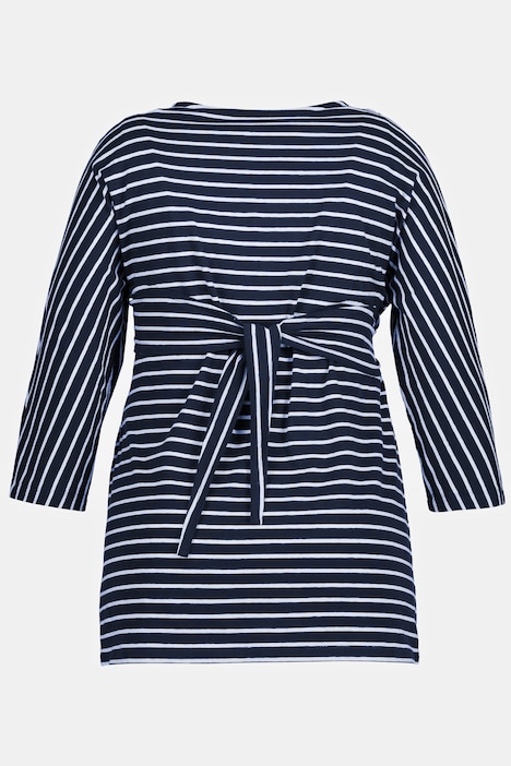 Bellieva-Wickelshirt, V-Ausschnitt, Stilleinsatz, Biobaumwolle, GOTS