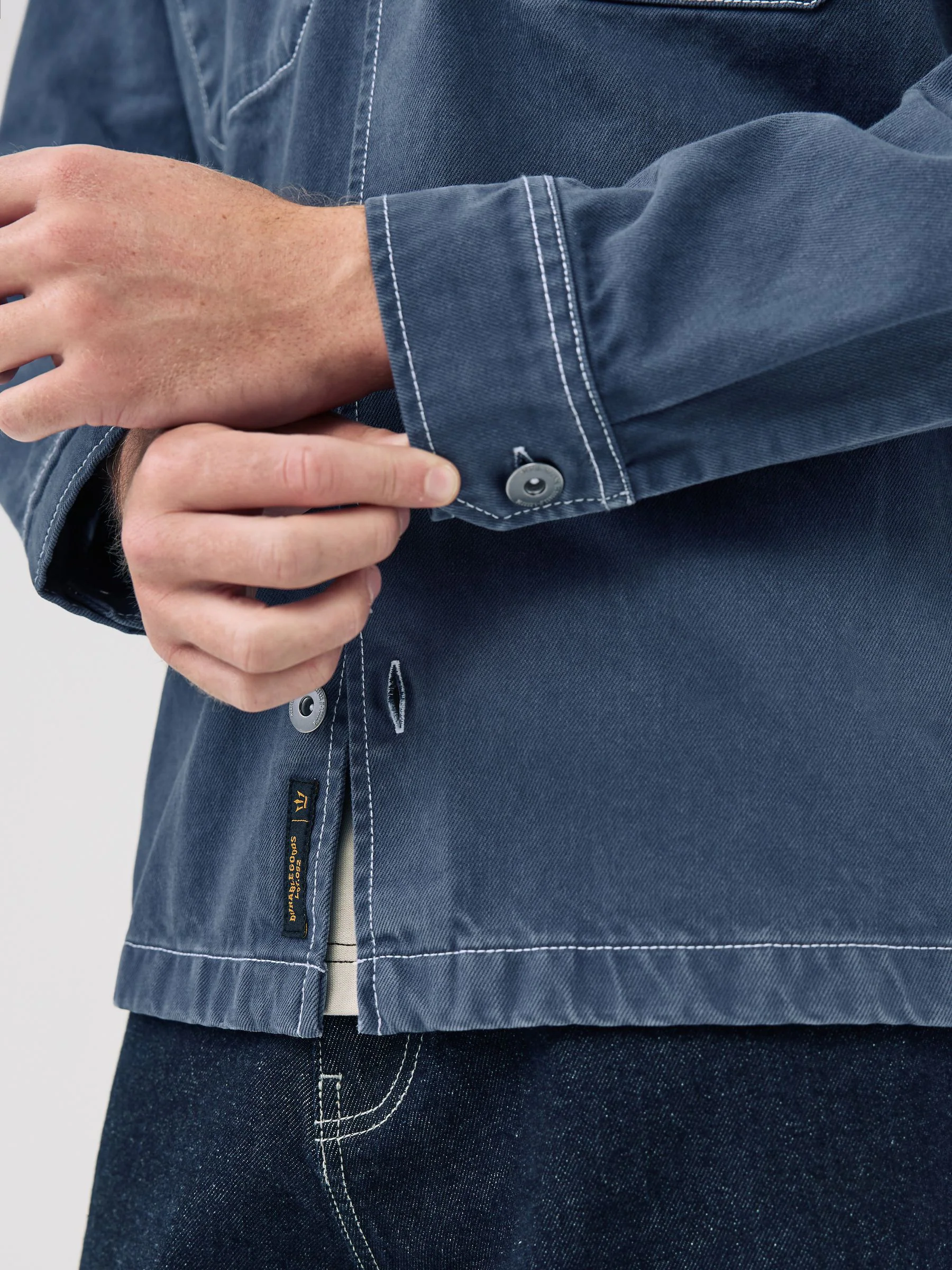 Donkerblauw - Canvas Shacket Overshirt