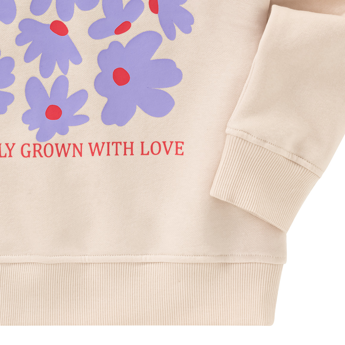 Jonas Nielsen Mädchen Sweatshirt mit Blumen-Print beige