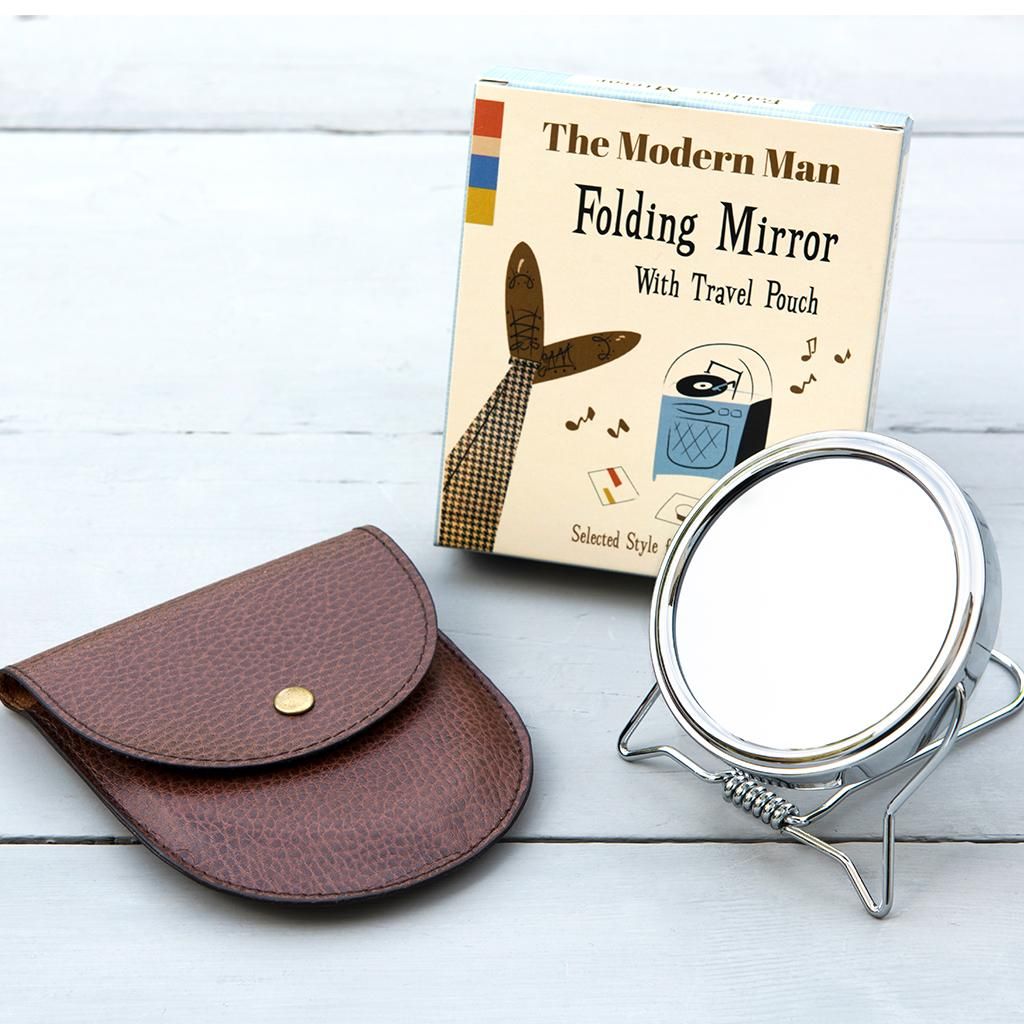 Miroir de poche et son étui Rex London