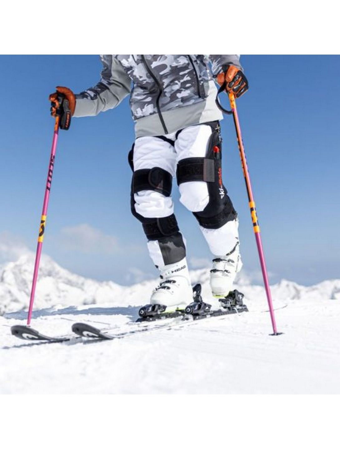 Exoskeleton silver (55-85kg) ski-brace unisex