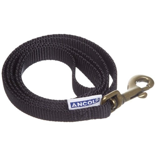 Guia para cães Ancol em nylon acolchoado, preta