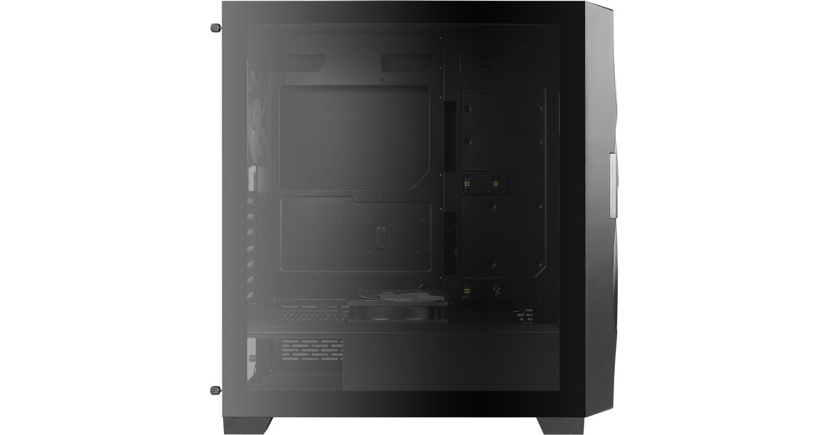AntecDF700 FLUX midi tower behuizing  (Zwart | 2x USB-A | RGB | Tempered Glass)