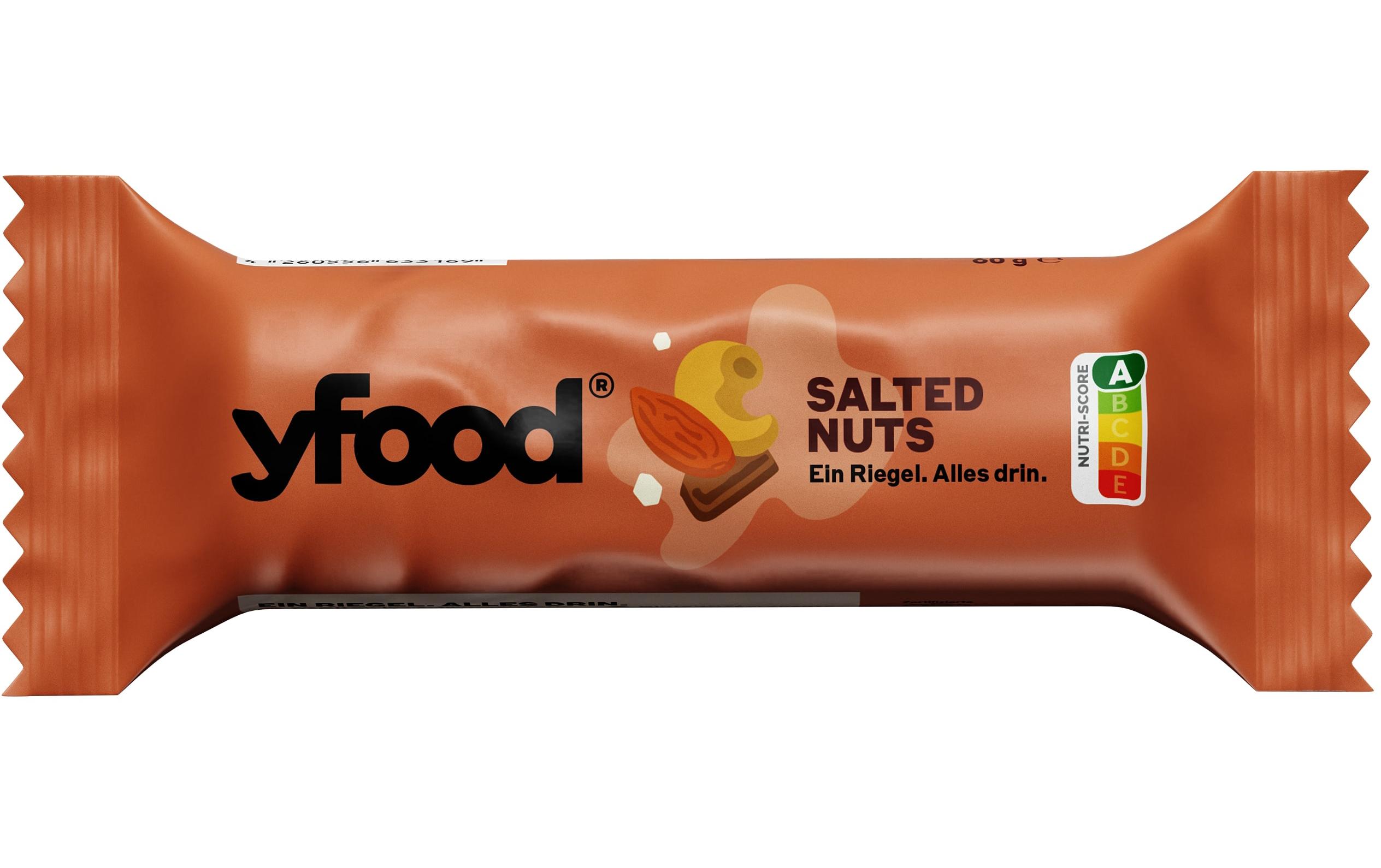 Riegel Salted Nuts 12 x 60 gHigh-Protein Riegel ohne Zuckerzusatz