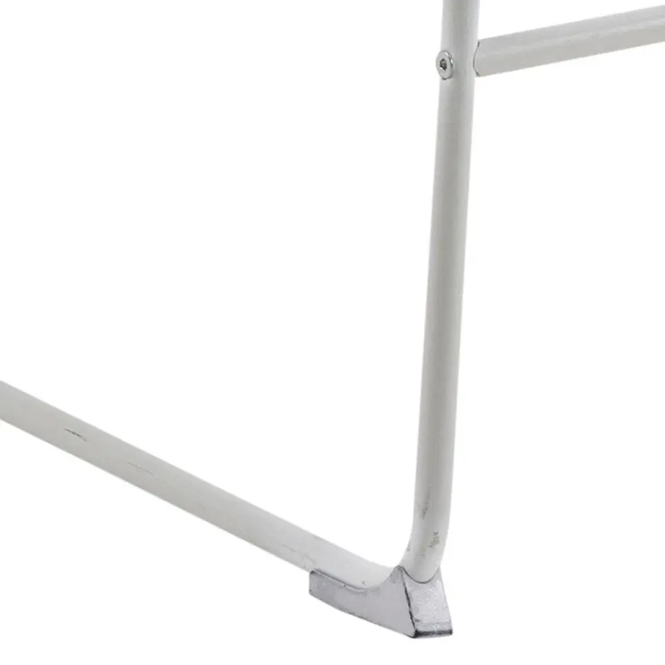 Barkruk Wit PU - Zithoogte 76cm - 43x49x94cm - Sithney - Set van 2