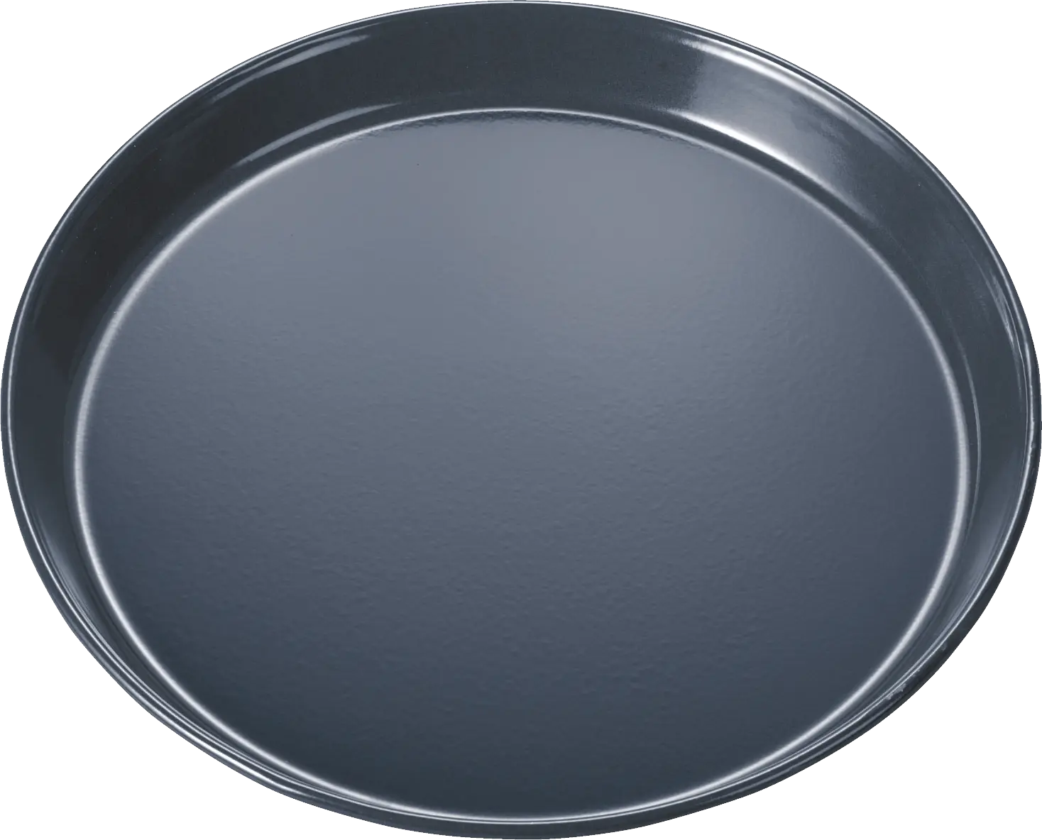 Pizza bakplaat geschikt voor ovens - Geëmailleerde grijs - Ø 35 cm - Hoogte ca. 3 cm 00577346 • HEZ617000W