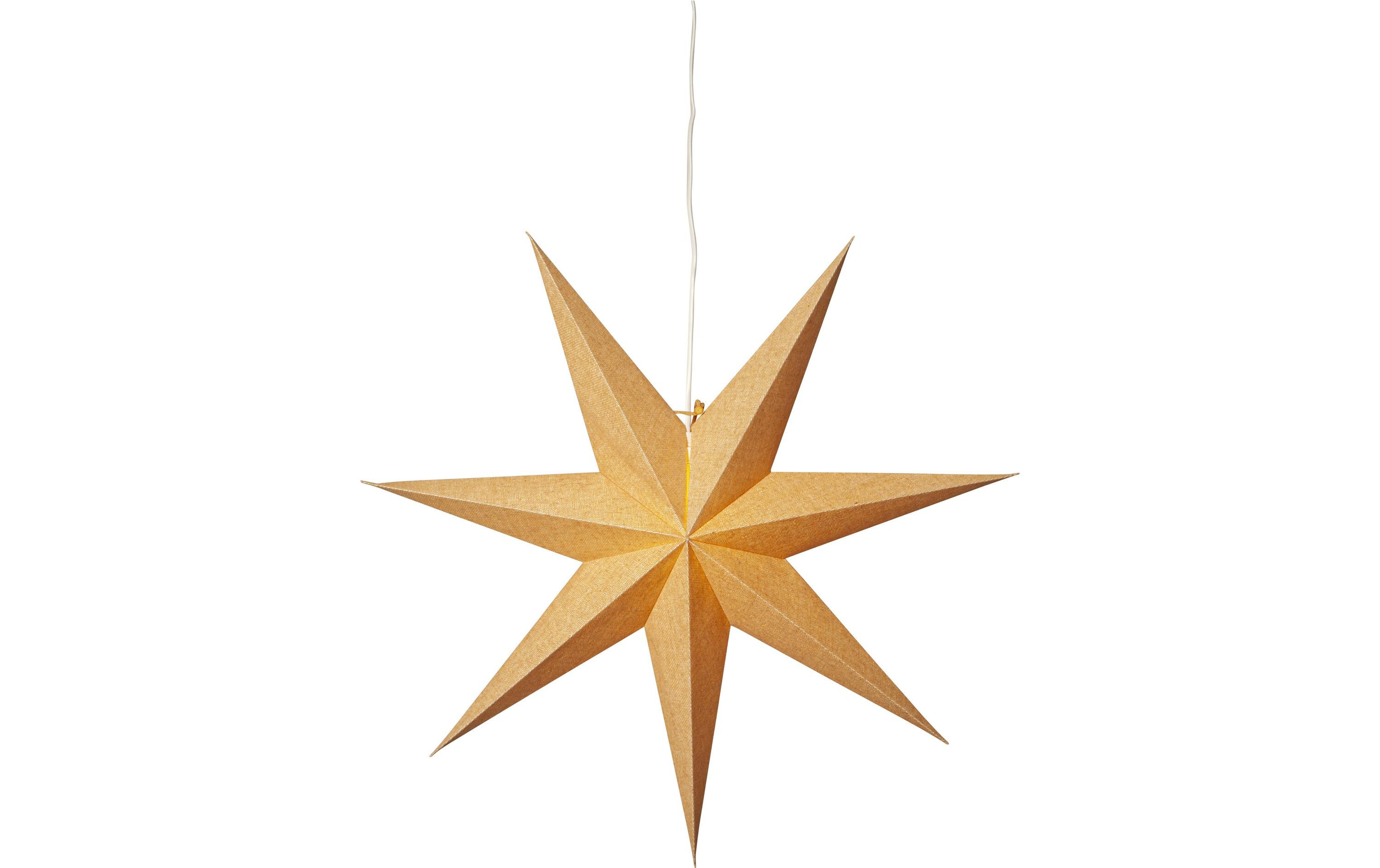 Papierstern Cotton, Gold, Ø 60 cmLED Weihnachtsdekoration