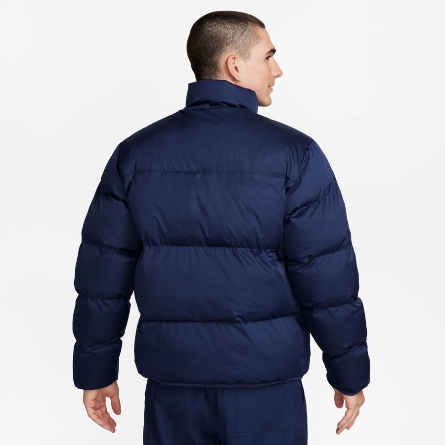 Nike Manteau d'Hiver Therma-FIT Club Puffer - Bleu Marine/Blanc