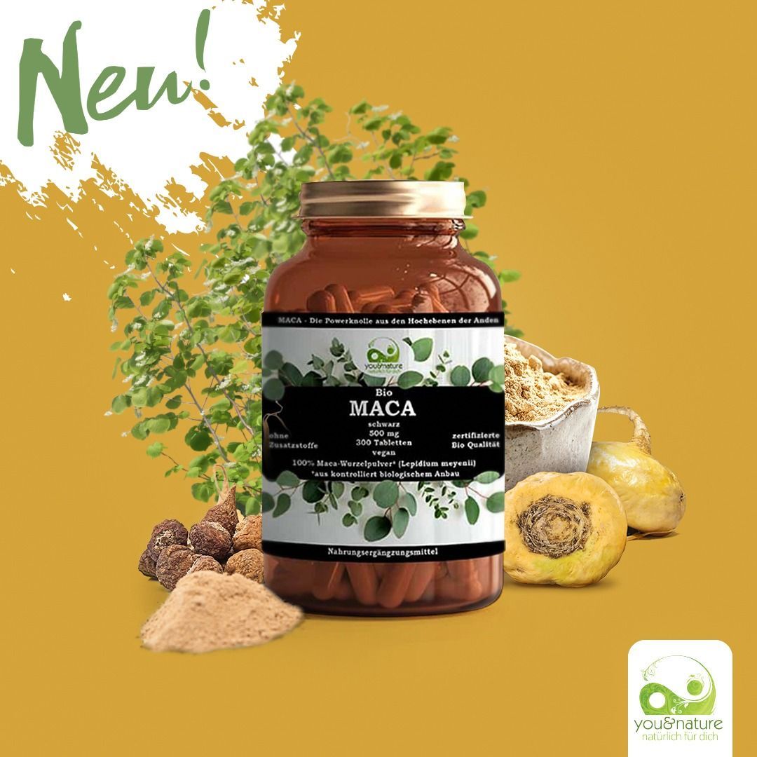 You&Nature Bio Maca schwarz 500 mg