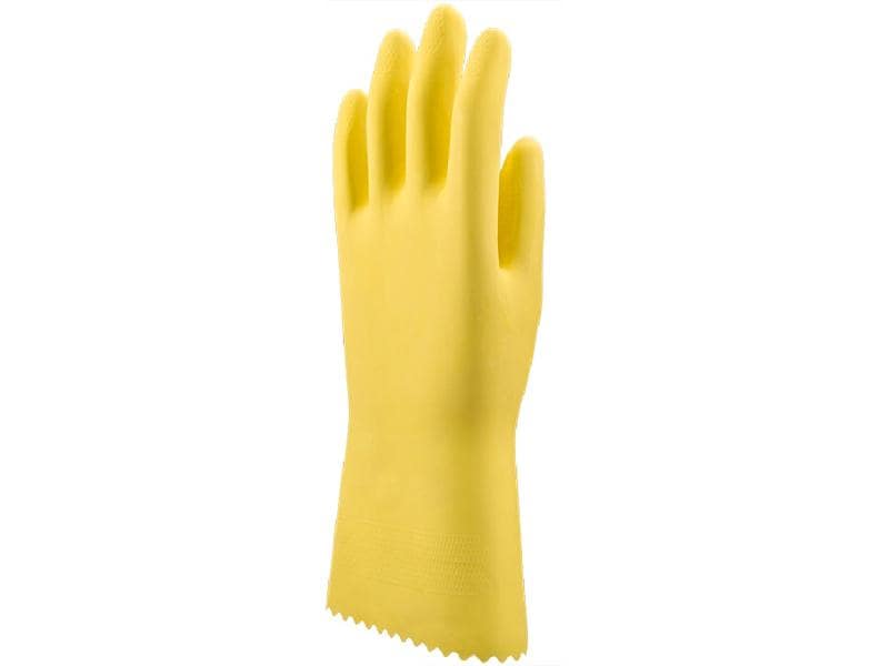 Edi Baur Reinigungshandschuh M, 6 Stück Latexhandschuh Pack