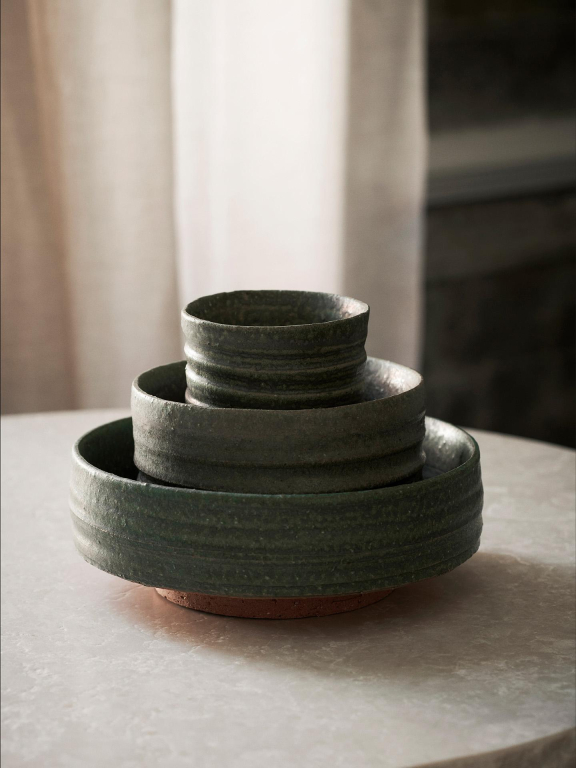 Ferm Living Serena fruitschaal Ø18 groen