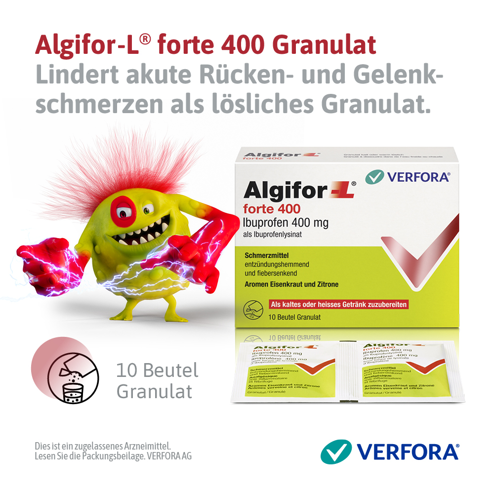 ALGIFOR forte Gran 400 mg Btl 10 Stk