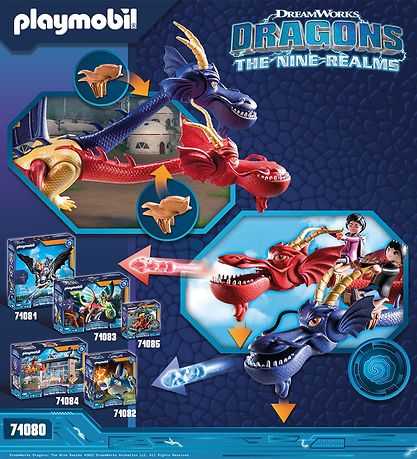 Playmobil Dragons - The Nine Realms - Wu & Wei with Jun - 71080