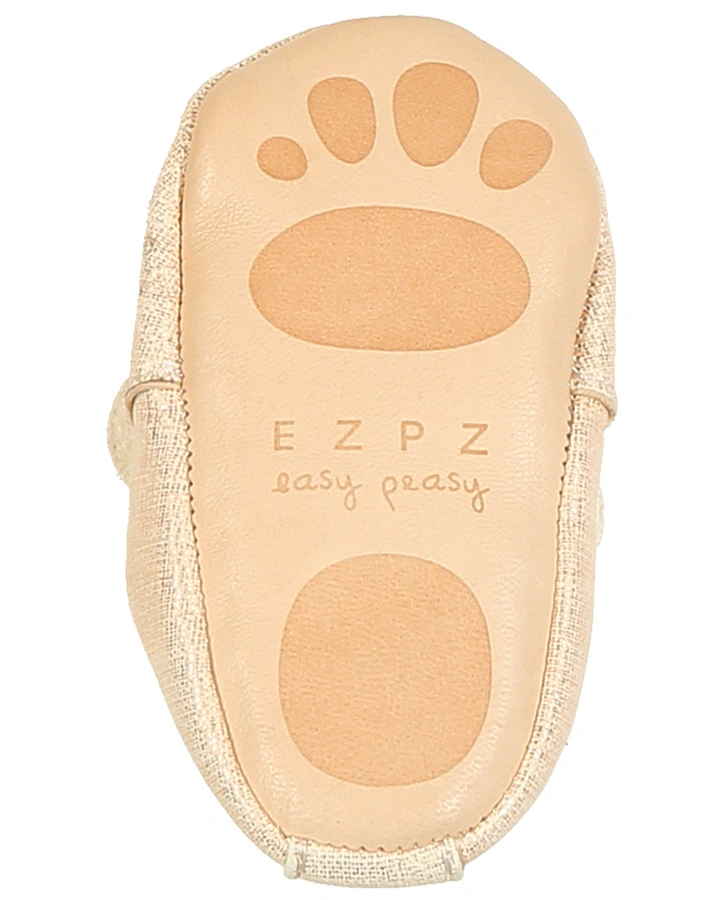 Krabbelschuhe BLUMOO NOEUD in kupfer metallic