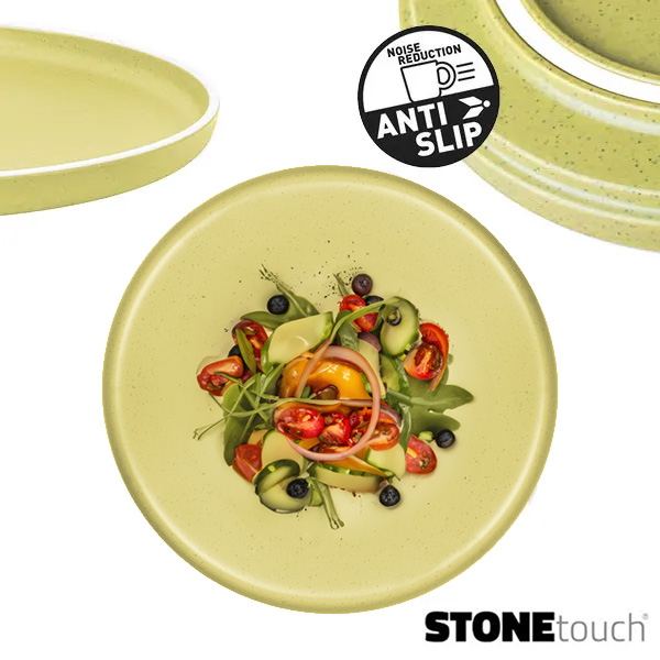 Assiette plate Mélamine 25cm DOLOMIT Jaune