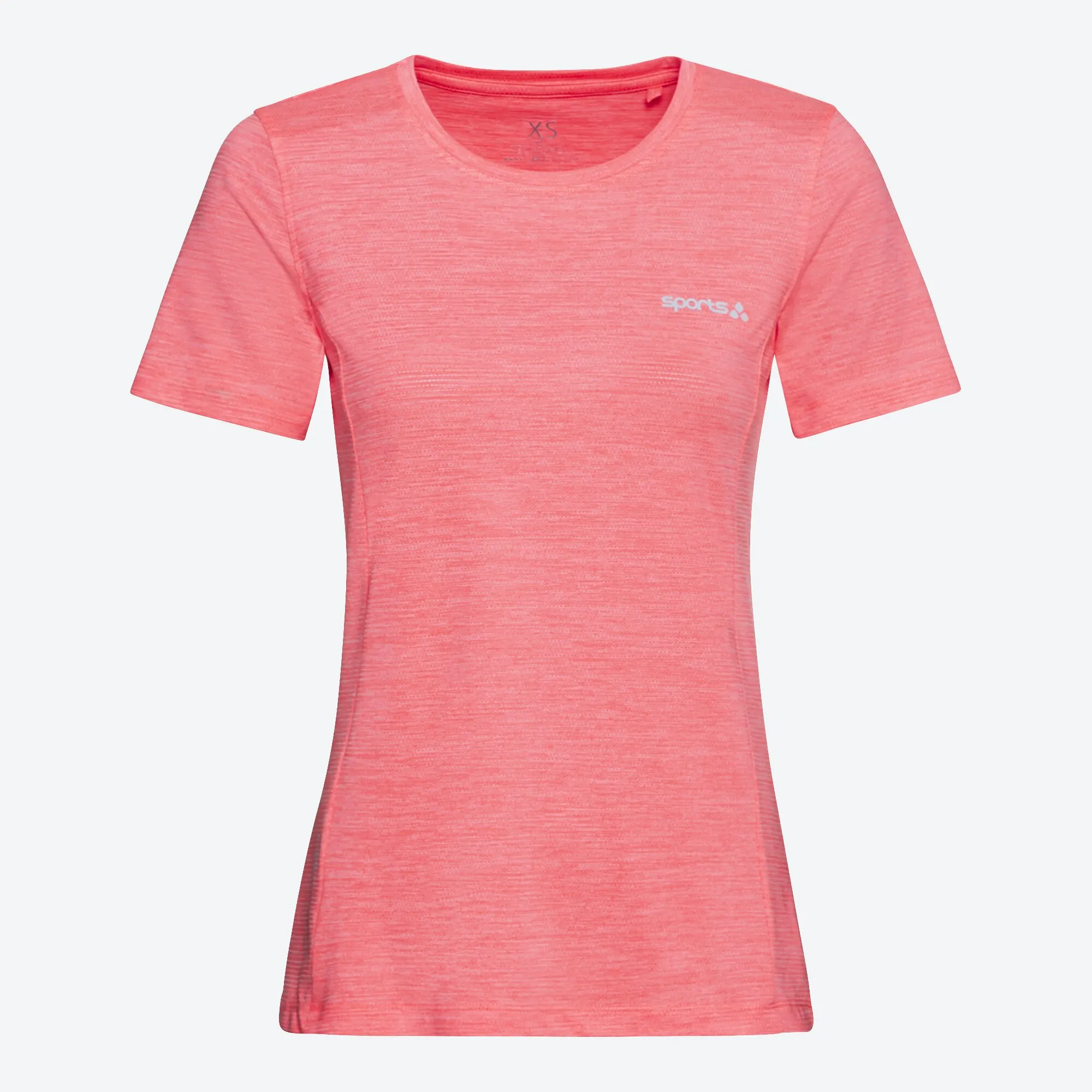 Damen-Funktions-T-Shirt mit Melange-Optik
