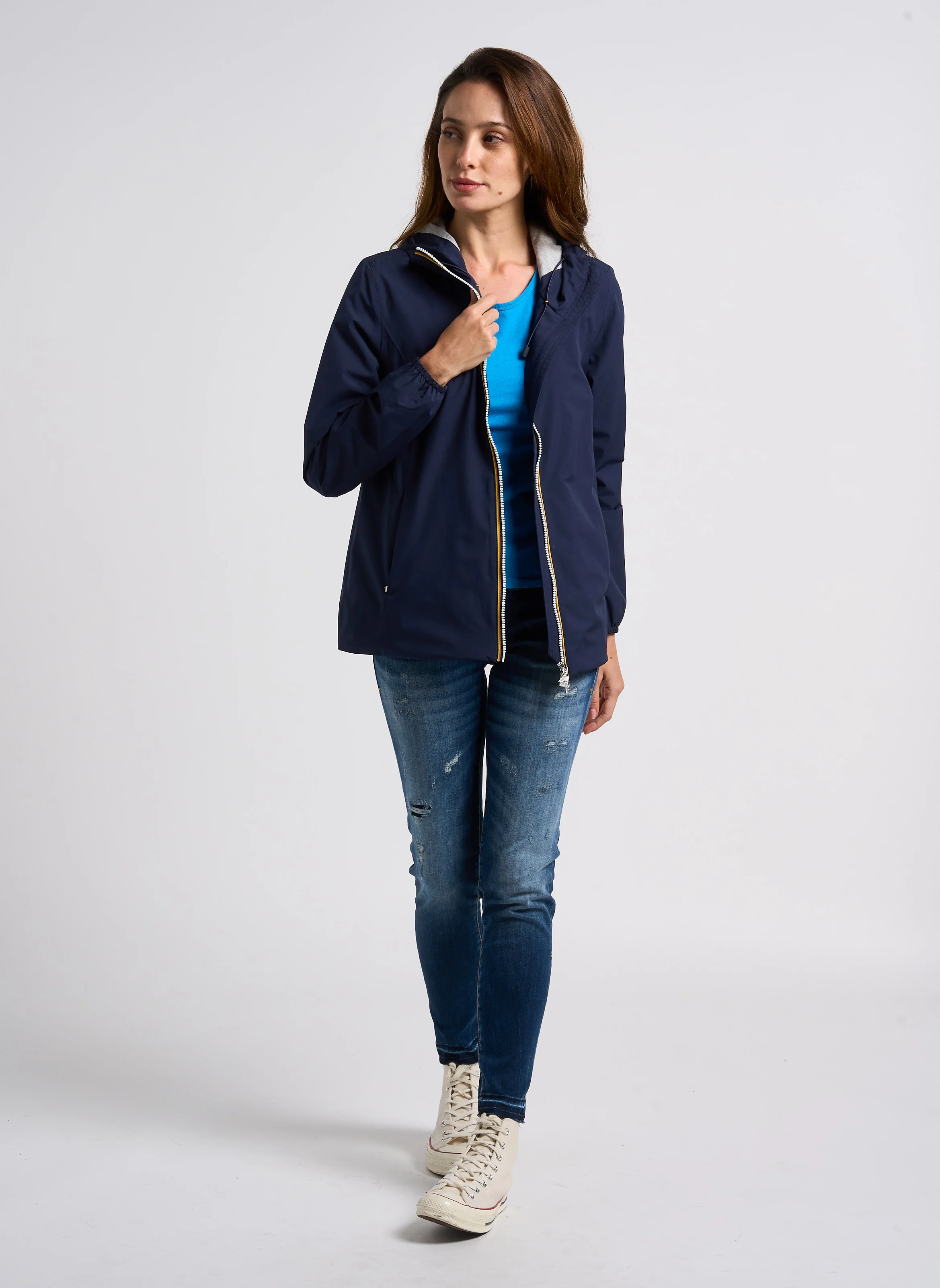 Jean slim 7/8ème effet push up | Bleu