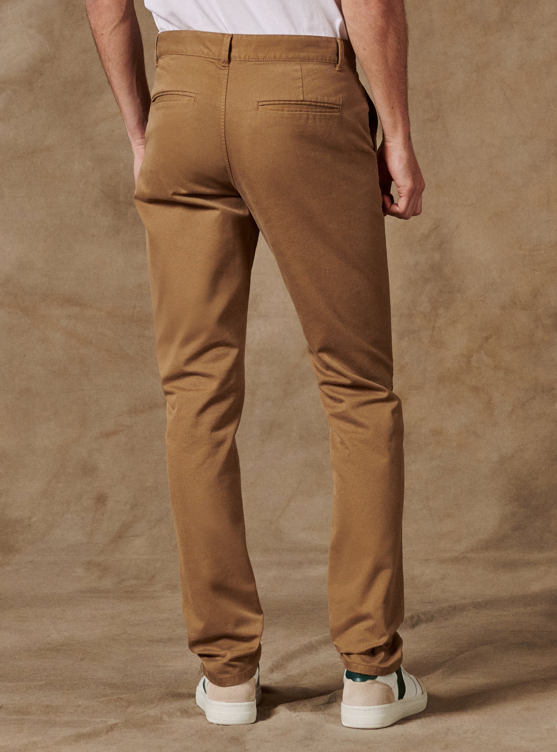 Chino Ajusté Charles Sienna Beige