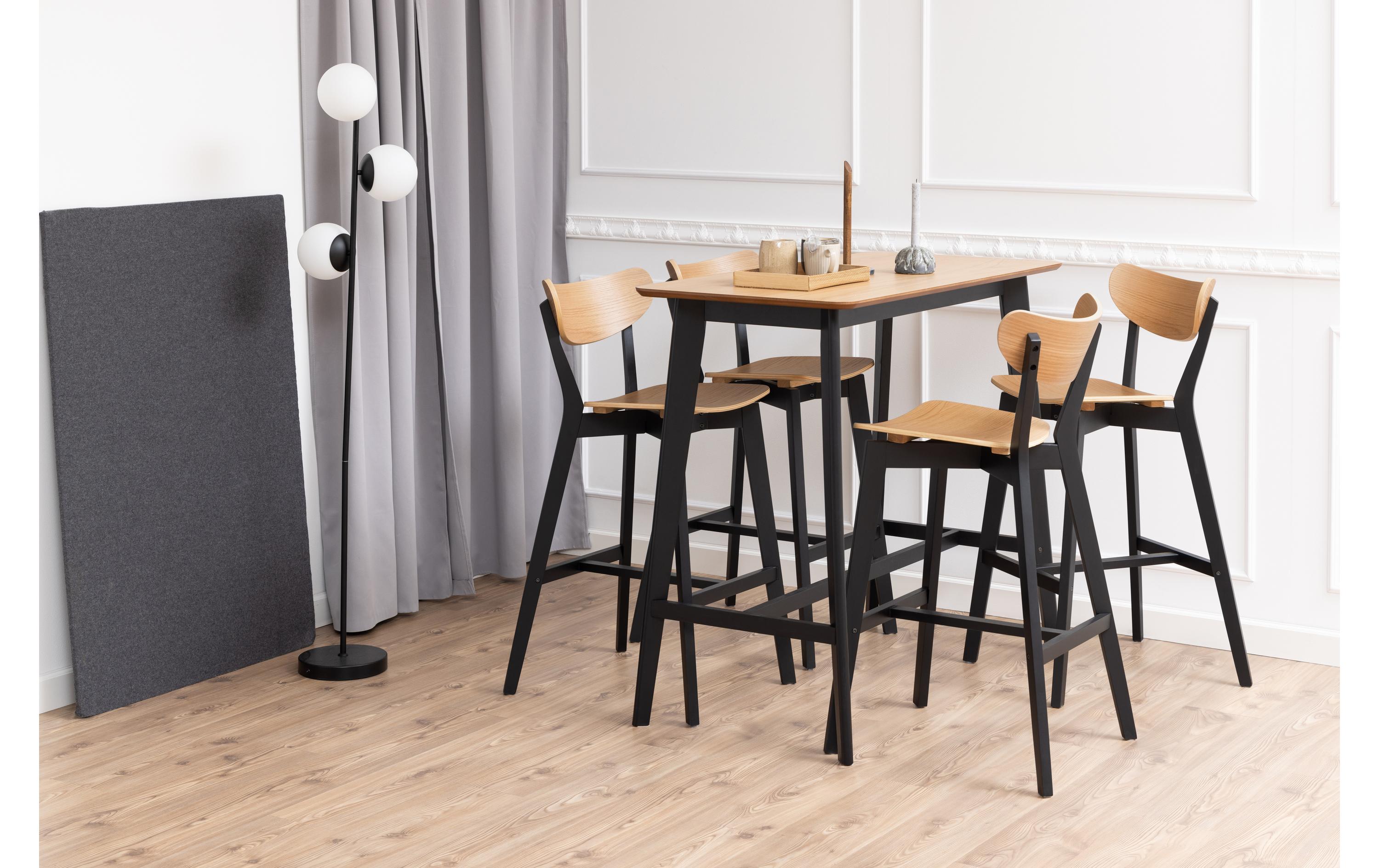 Barhocker Roxby, 2 Stück, 45 x 105 cm, Braun<br>Ausdrucksstarke Barstühle mit kontrastreicher Optik