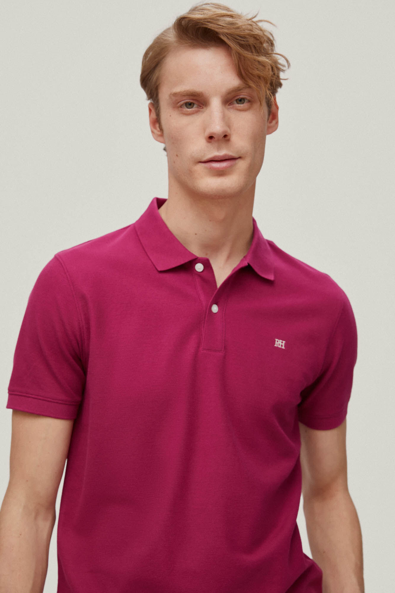Polo slim fit anti-odor - Azul