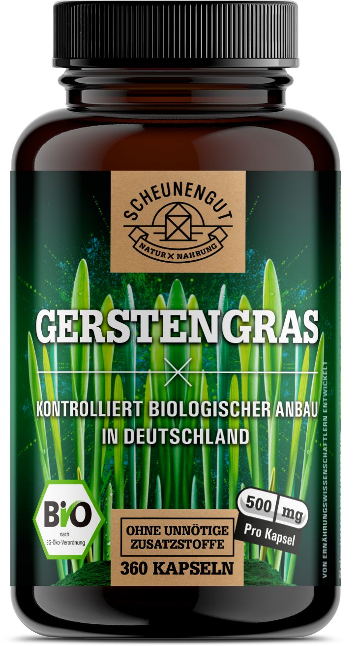 Scheunengut® Bio Gerstengras Kapseln | Das Original aus Deutschland