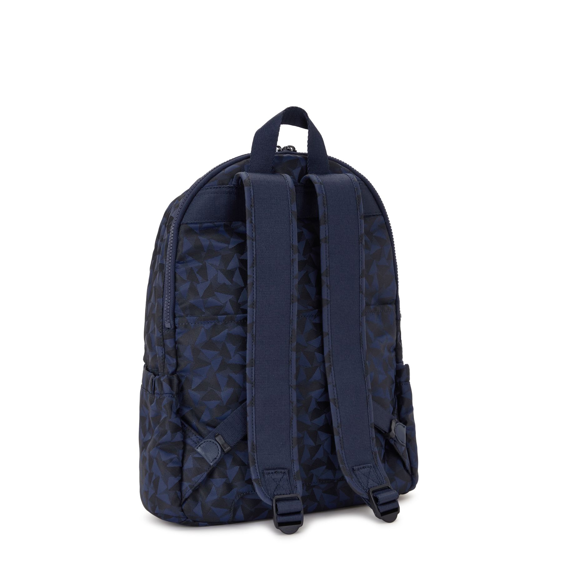 DELIA M Grand sac à dos avec compartiment matelassé pour ordinateur portable - Endless Navy Jacquard