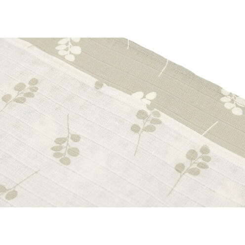 Lot de 3 langes gaze de coton small Twig Olive Green - JOLLEIN