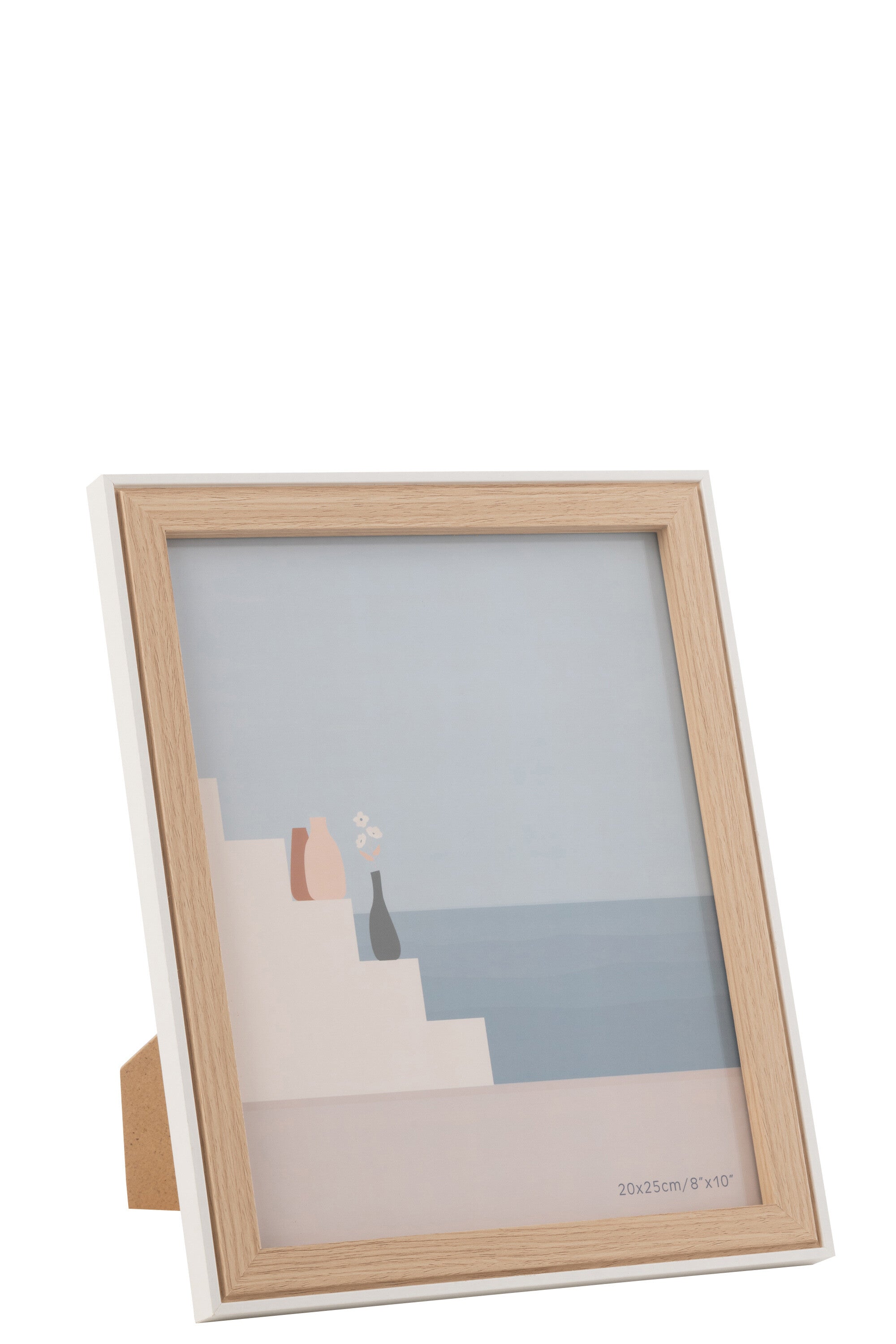 J-Line fotolijst Chloé - mdf - naturel|wit