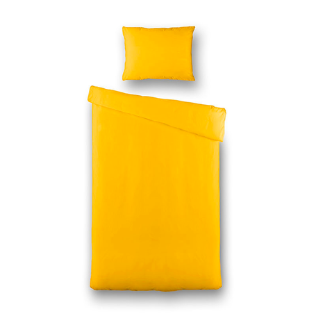 Dekbedovertrek Plain Percale - Okergeel