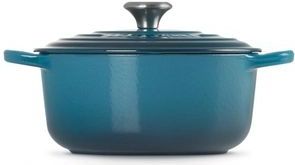 Le Creuset - Signature - Braadpan - Deap Teal - Gietijzer - 2,4 liter