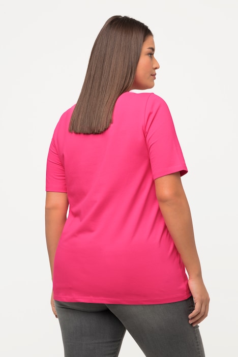 T-Shirt, A-Linie, Rundhalsausschnitt, Halbarm