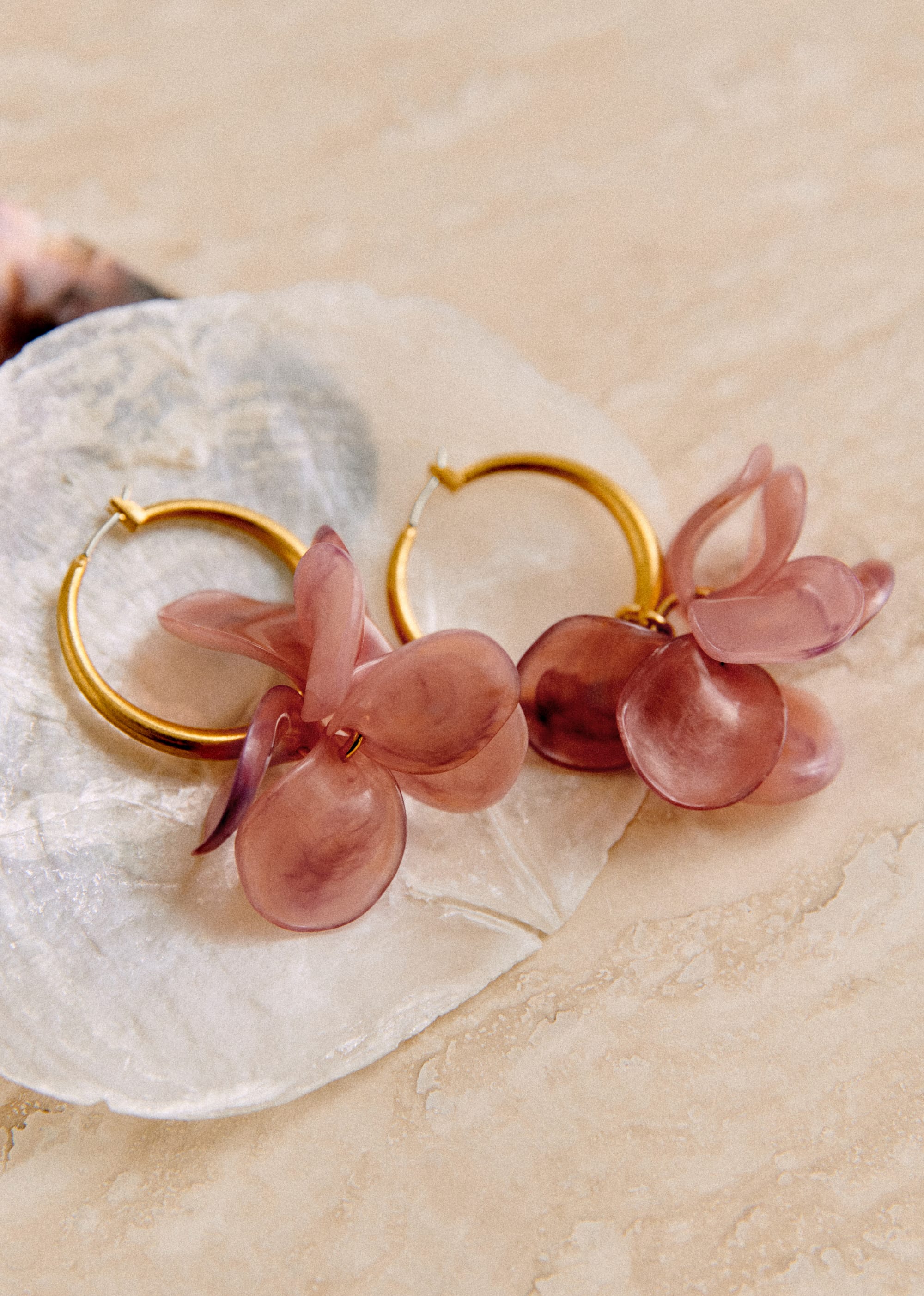 Anneaux Flora - Blush - E-SHOP/BIJOUX Boucles d'Oreilles 5905770