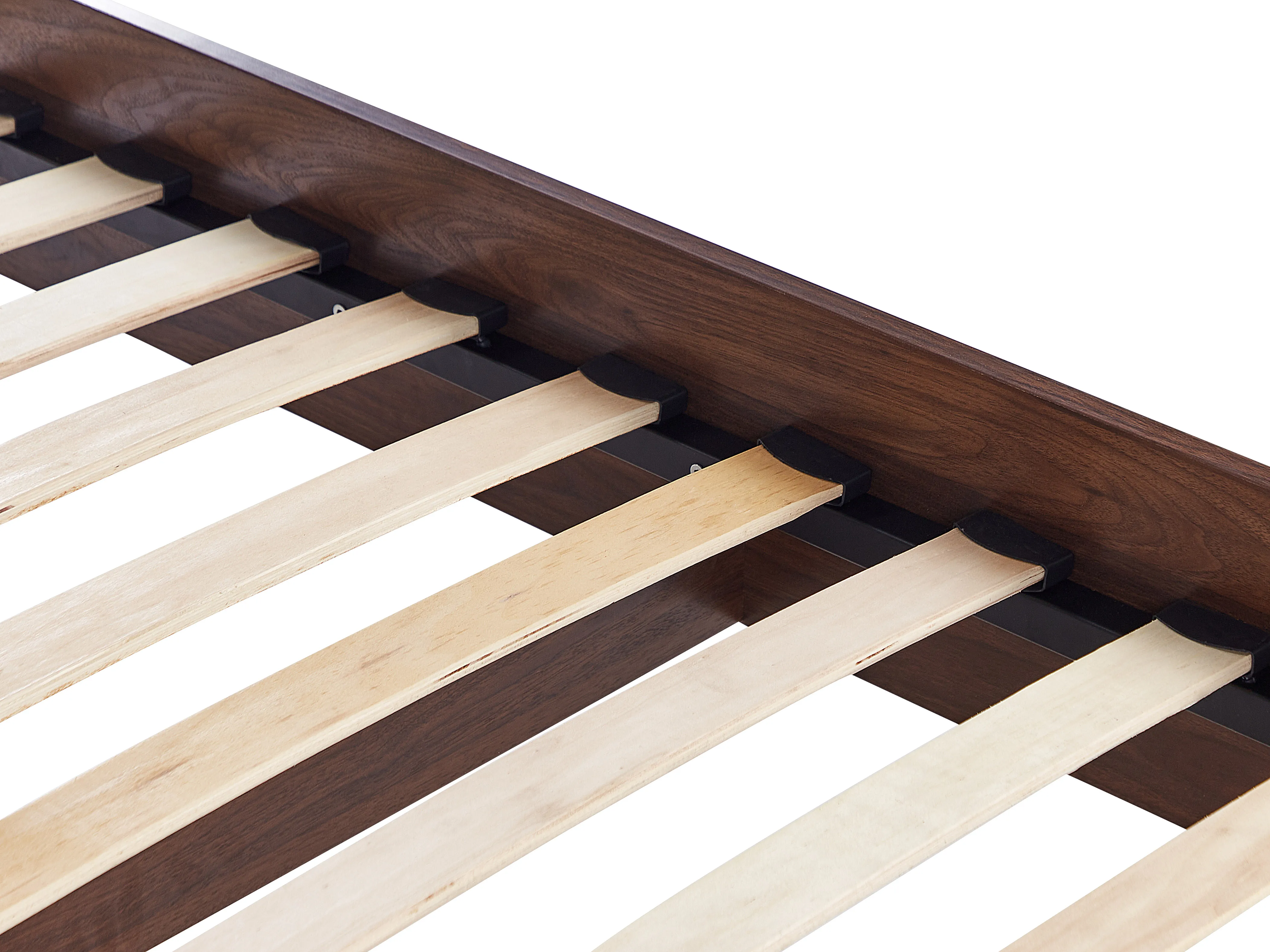 Bed Rotan MONPAZIER 160 x 200 cm Donkerbruin