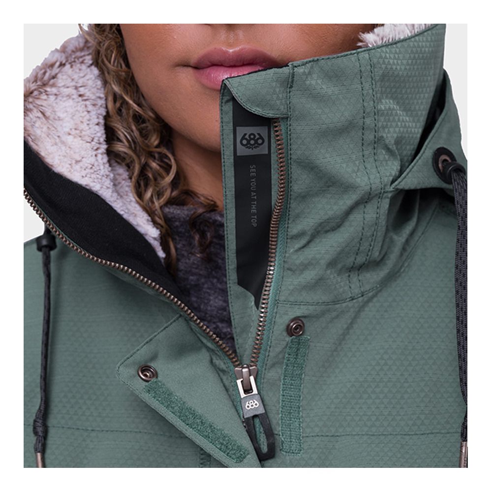 686 SPIRIT - Veste ski Femme cypress green jacquard