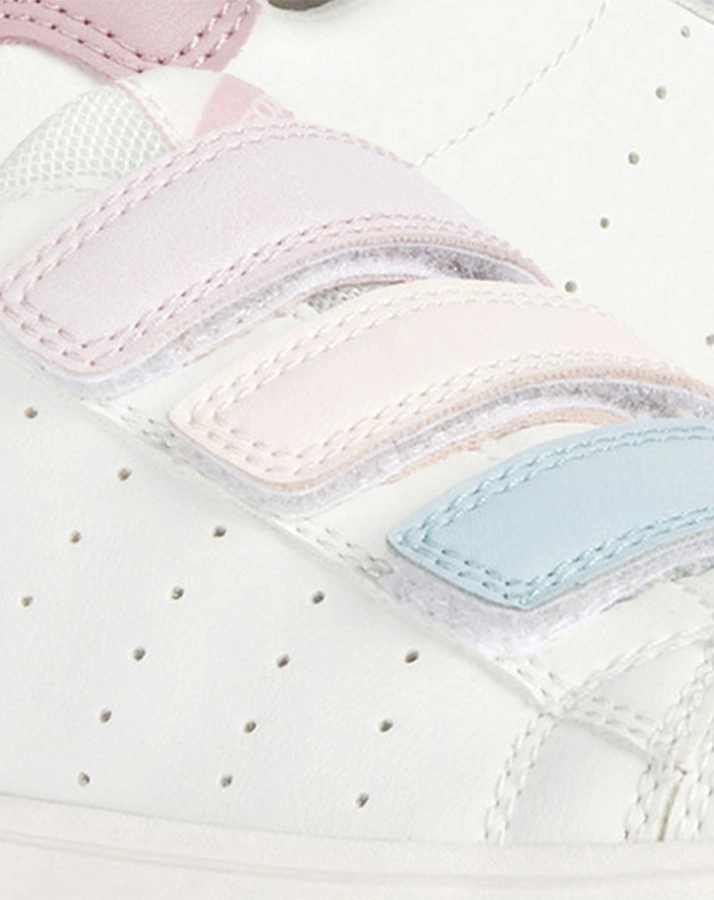 Klett-Sneaker SILENEX in white/rose