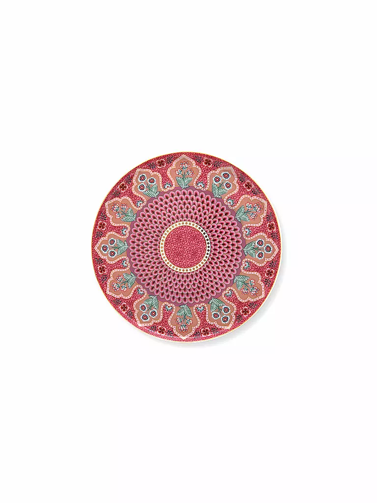 PIP STUDIO Tortenplatte auf Fuss Mini 21cm Flower Festival Dark Pink beere