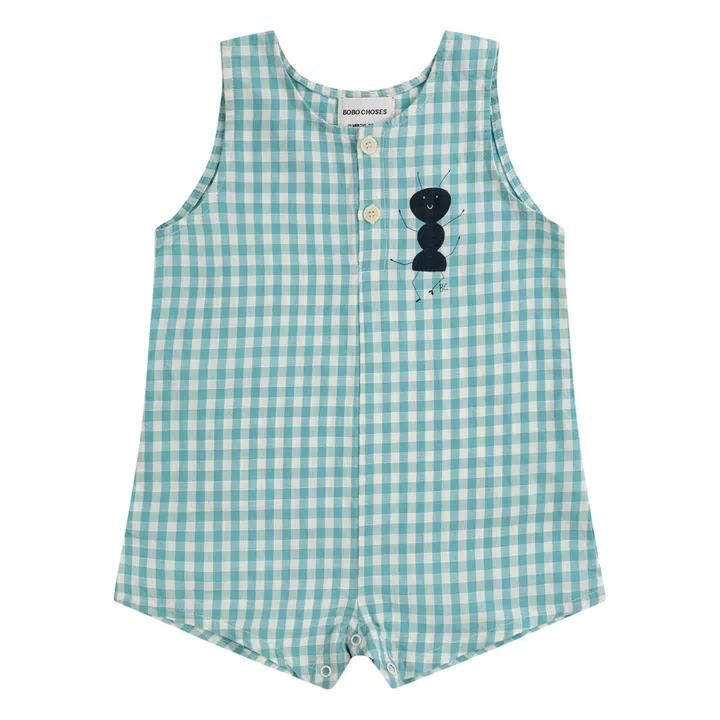 Bobo Choses Combishort Vichy Fourmi | Bleu