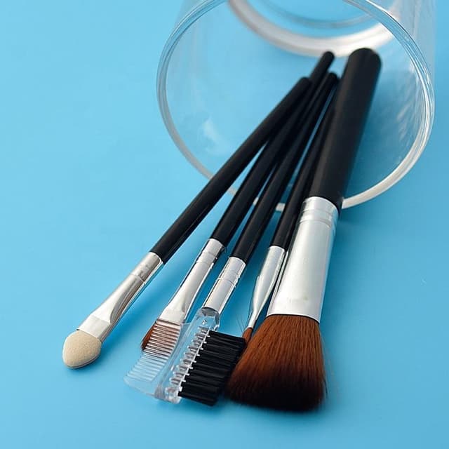 Make-up børstesæt med 5 børster Sort