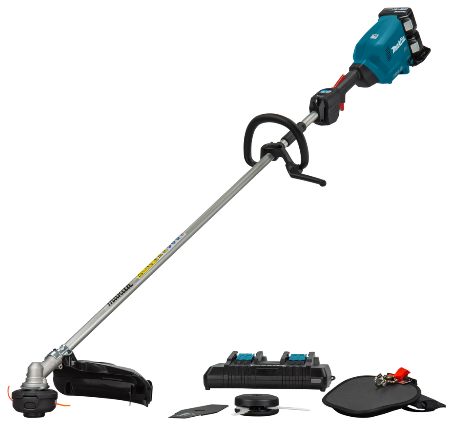 Makita DUR369LPT2 2x18V Li-Ion accu bosmaaier set (2x 5,0Ah) - D-greep - 430mm