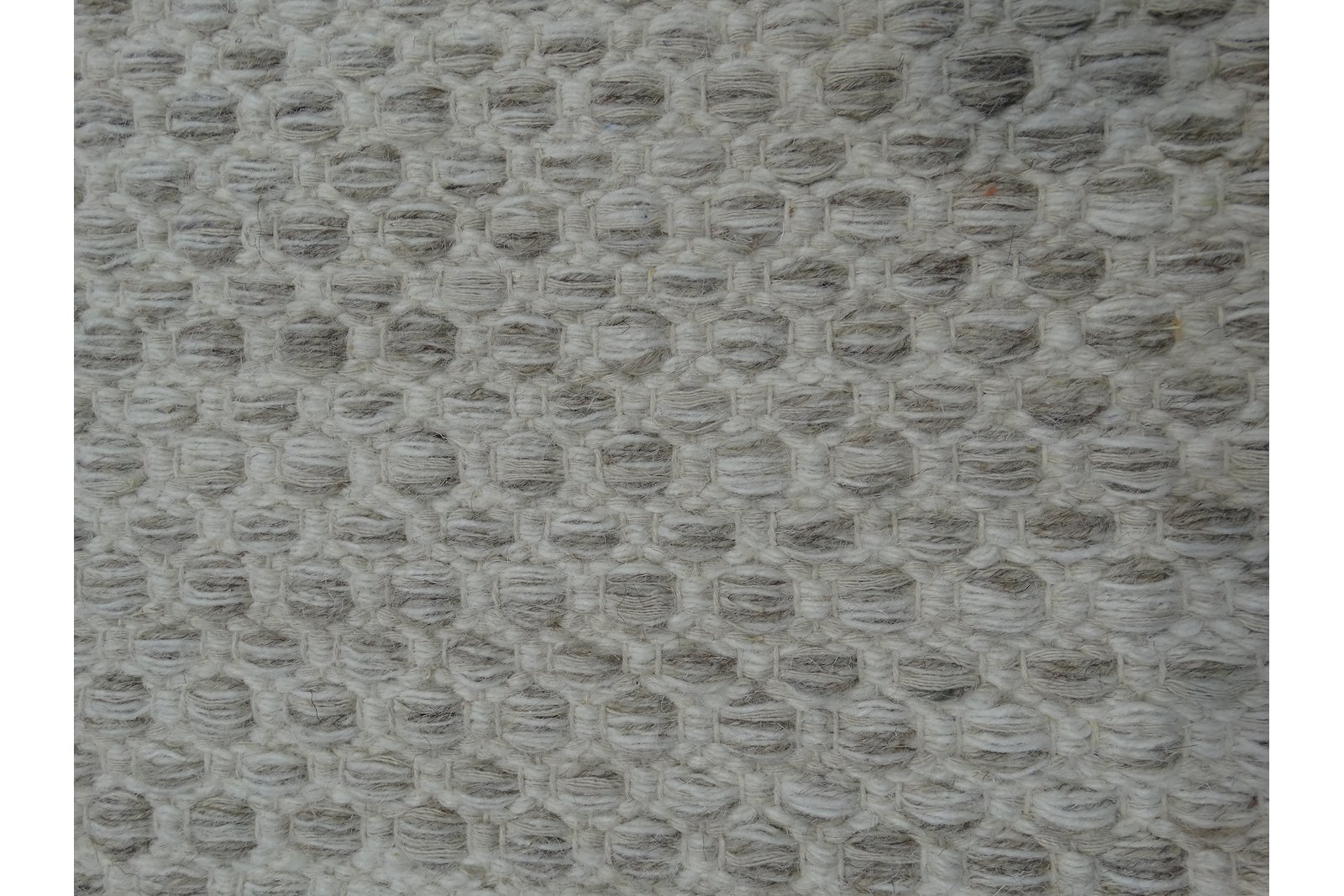 Sira gulvteppe 160x230 160x230cm offwhite/lys grå ull/bomull håndvevd