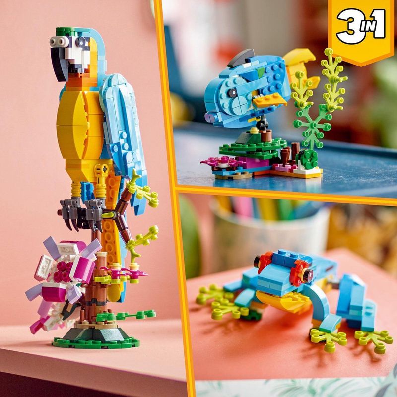 LEGO Creator - Exotische Papegaai - Bouwstenen - 3 in 1 - 31136